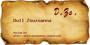 Dull Zsuzsanna névjegykártya